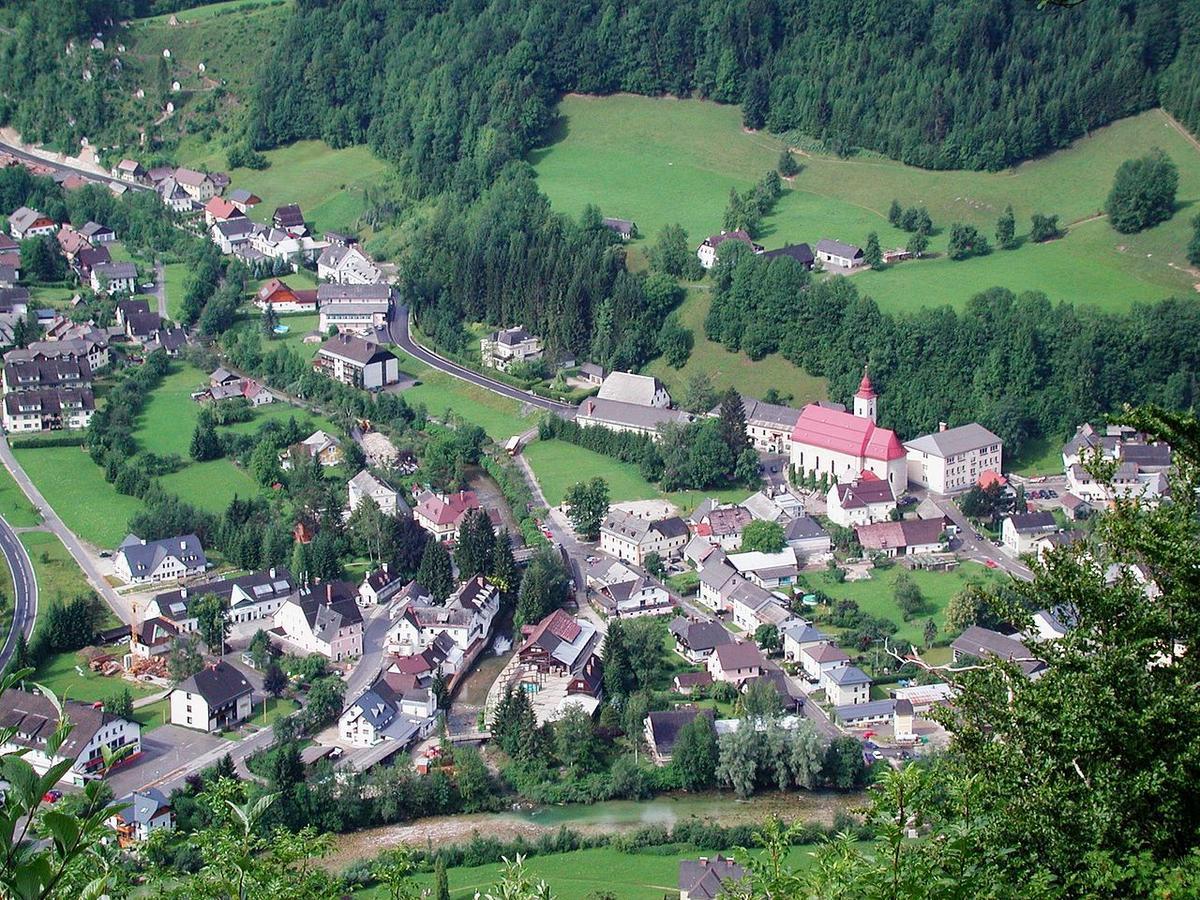 Hotel Zum Goldenen Hirschen Gostling an der Ybbs Bagian luar foto
