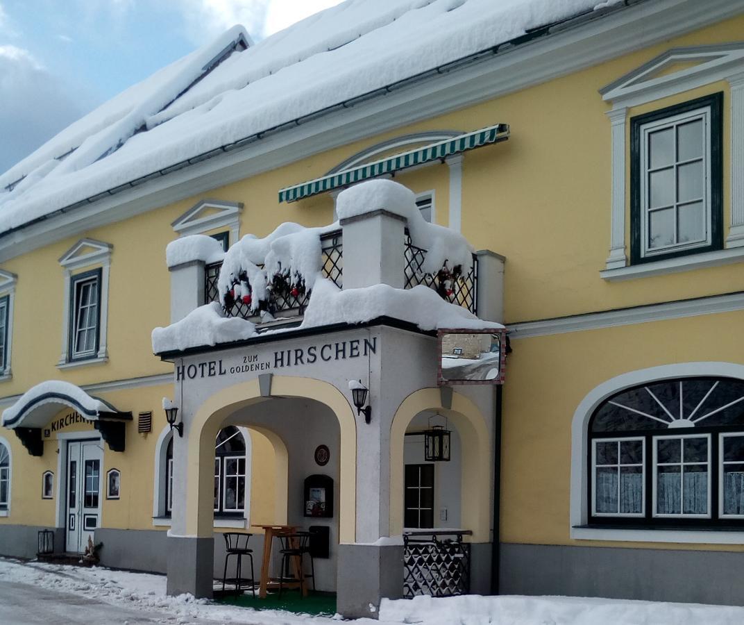 Hotel Zum Goldenen Hirschen Gostling an der Ybbs Bagian luar foto